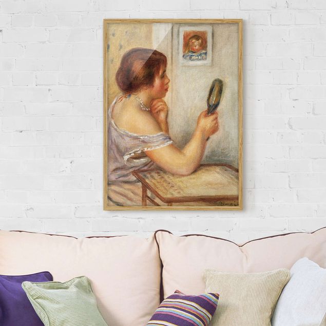 Kunstdruck Bilder mit Rahmen Auguste Renoir - Gabrielle mit Spiegel