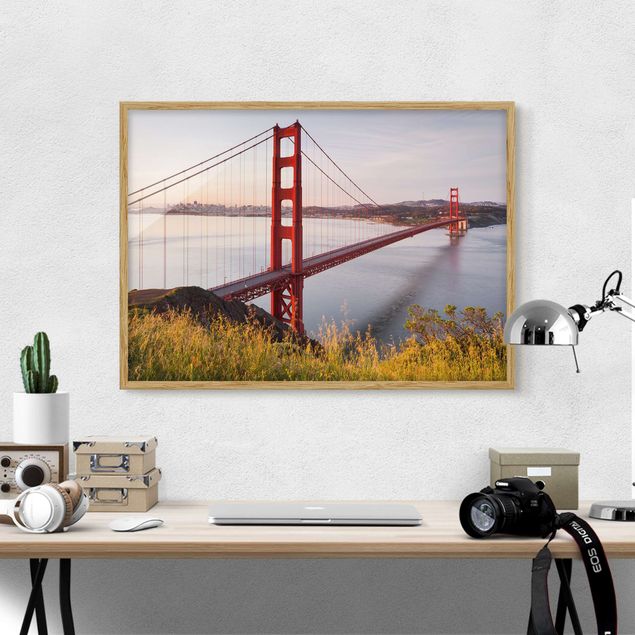 Gerahmte Bilder Golden Gate Bridge in San Francisco