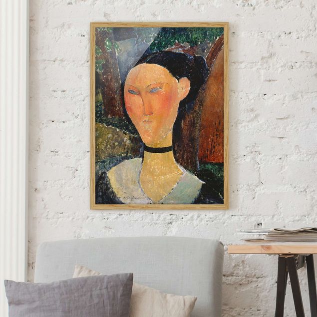 Expressionismus Bilder Amedeo Modigliani - Junge Frau