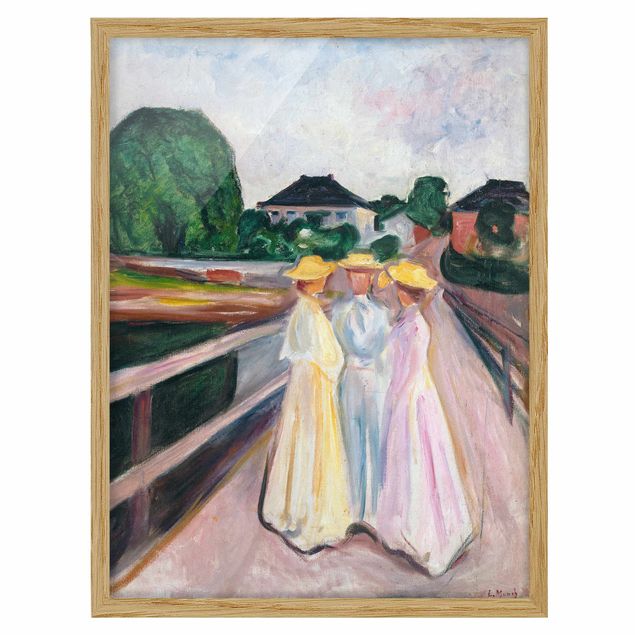 Edvard Munch Gemälde Edvard Munch - Drei Mädchen