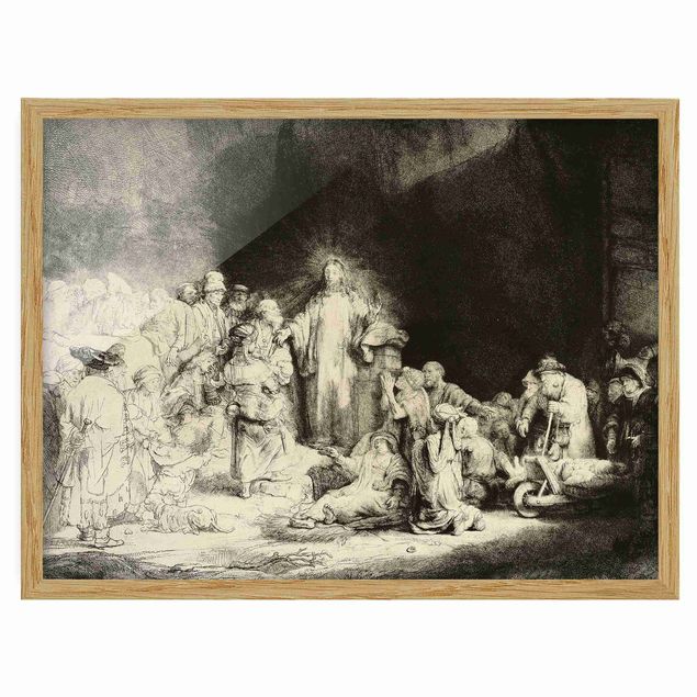 Bilder für die Wand Rembrandt van Rijn - Christus heilt die Kranken