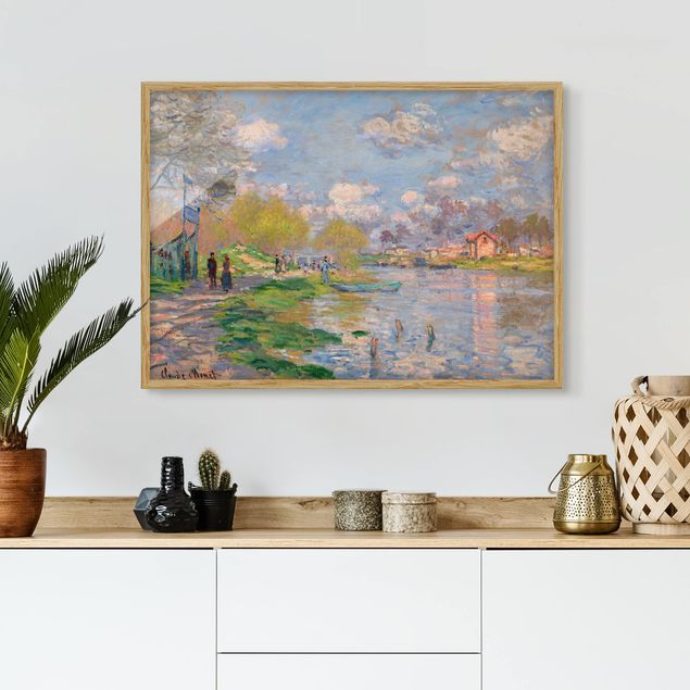 Landschaftsbilder mit Rahmen Claude Monet - Seine