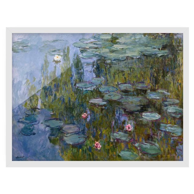 Kunstdruck Bilder mit Rahmen Claude Monet - Seerosen (Nympheas)