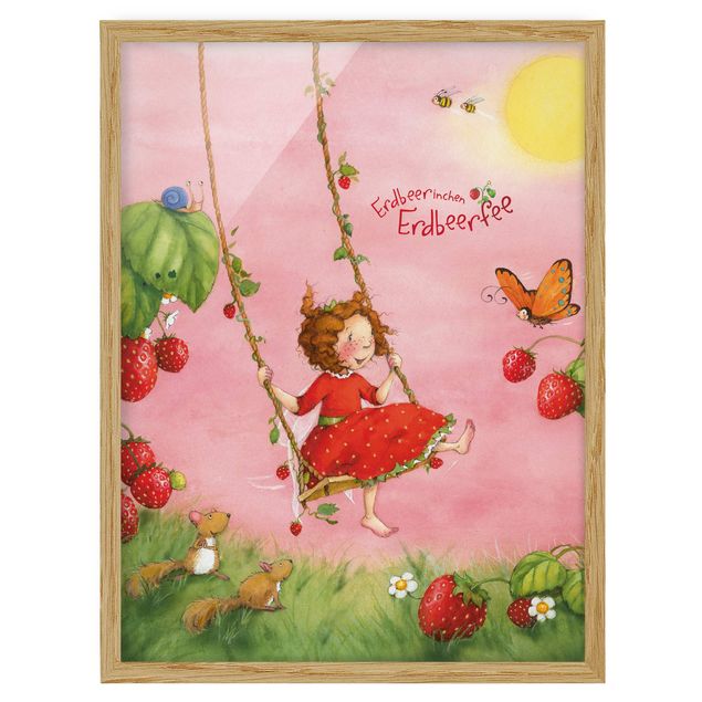 Gerahmte Bilder Erdbeerinchen Erdbeerfee - Baumschaukel