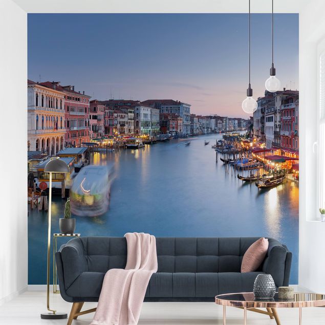 Wandtapete Design Abendstimmung auf Canal Grande in Venedig