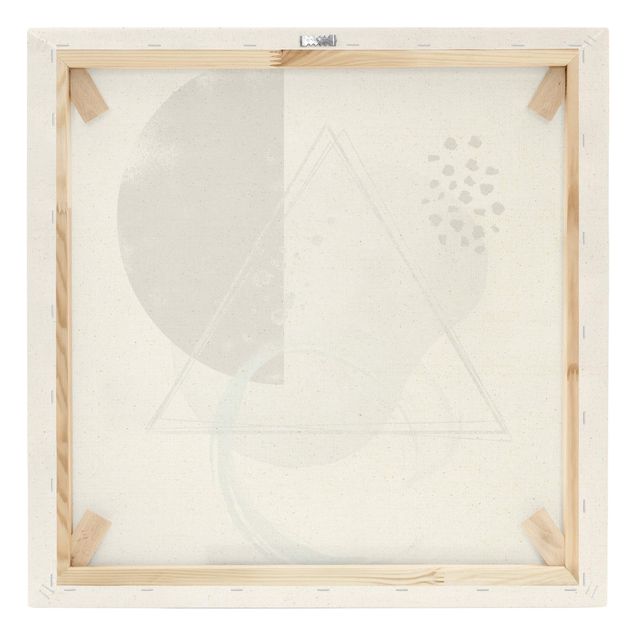 Leinwandbild Natur - Abstrakte Komposition Meeresbrise - Quadrat 1:1