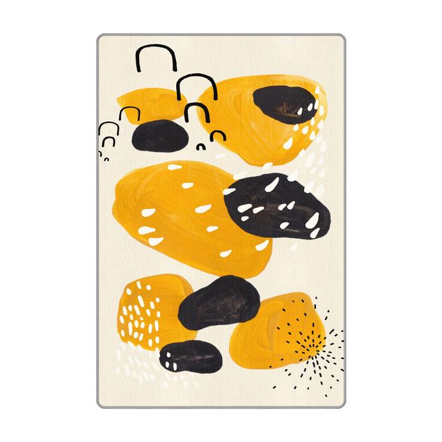 Teppich creme Abstraktes Leopardenmuster