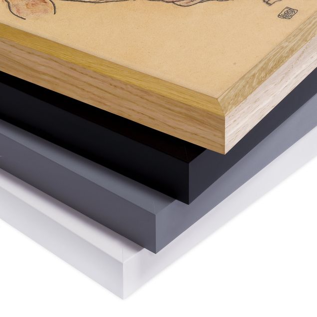Schöne Wandbilder Egon Schiele - Weiblicher Torso in Unterwäsche