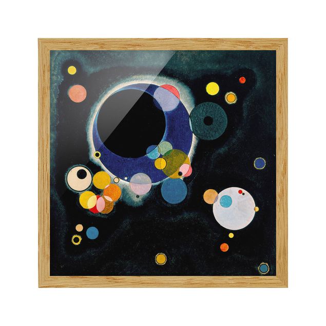 Gerahmte Bilder abstrakt Wassily Kandinsky - Skizze Kreise