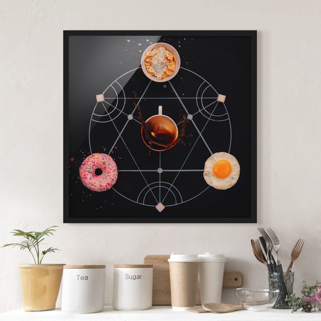 Wandbilder mit Rahmen Alchemie des Frühstücks