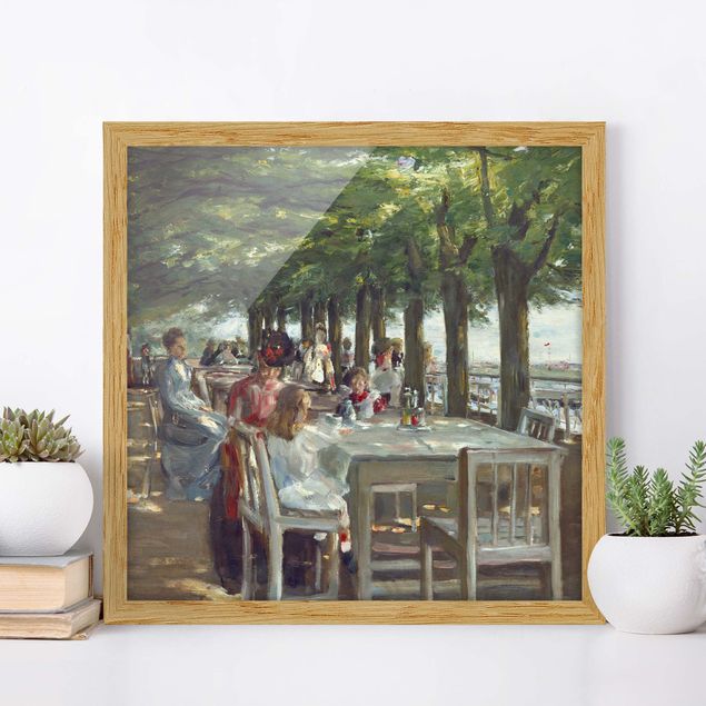 Kunstdrucke Impressionismus Max Liebermann - Terrasse des Restaurants Jacob