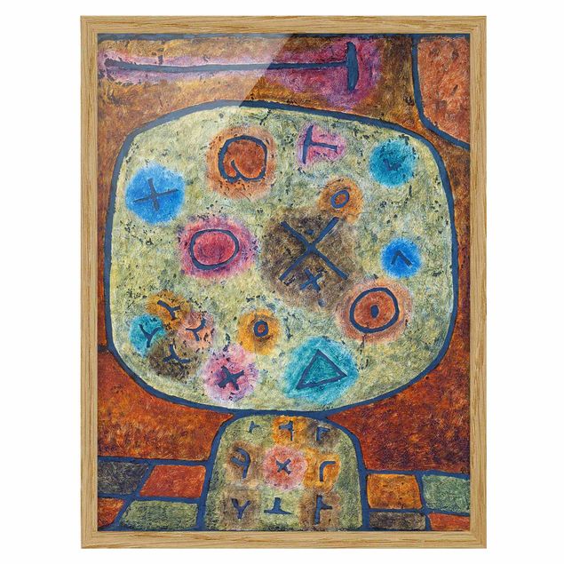 Gerahmte Bilder abstrakt Paul Klee - Blumen in Stein