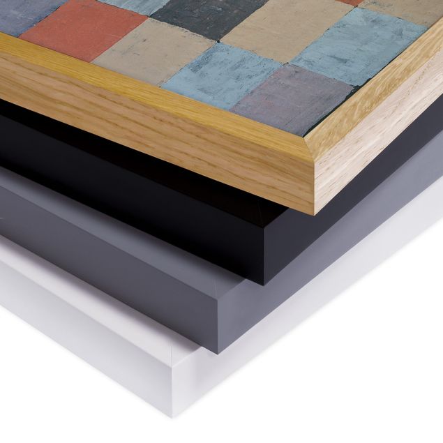 Kunstdruck Bilder mit Rahmen Paul Klee - Farbtafel