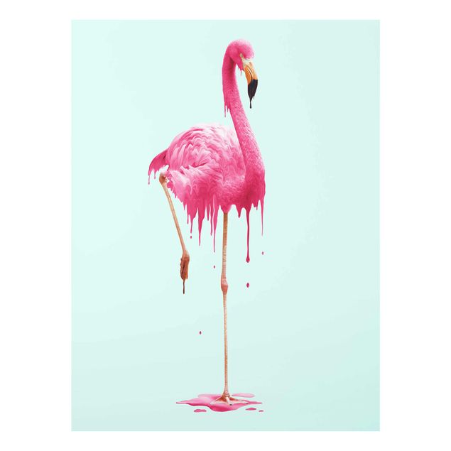 Bilder für die Wand Schmelzender Flamingo