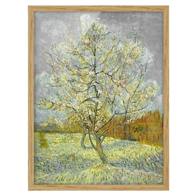 Landschaftsbilder mit Rahmen Vincent van Gogh - Pfirsichbaum rosa