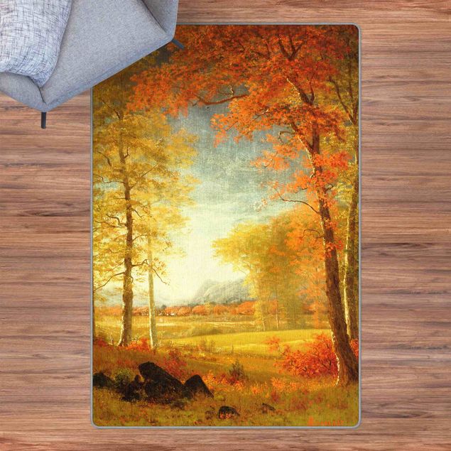 Moderner Teppich Albert Bierstadt - Herbst in Oneida County,New York