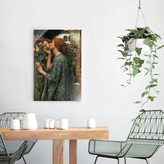 Glasbild Seen John William Waterhouse - Die Seele der Rose