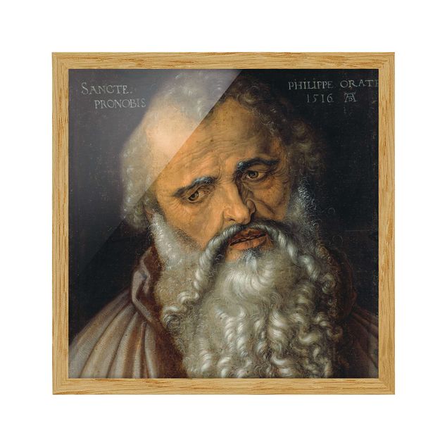 Wandbilder mit Rahmen Albrecht Dürer - Der Apostel Philippus