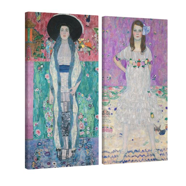 Wandbilder Vintage Gustav Klimt - Adele Bloch-Bauer und Mäda Primavesi