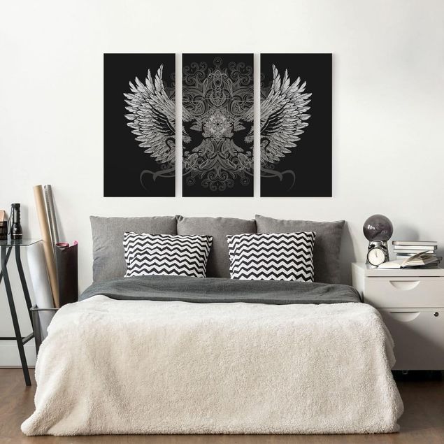 Moderne Leinwandbilder Wohnzimmer Drachenflügel