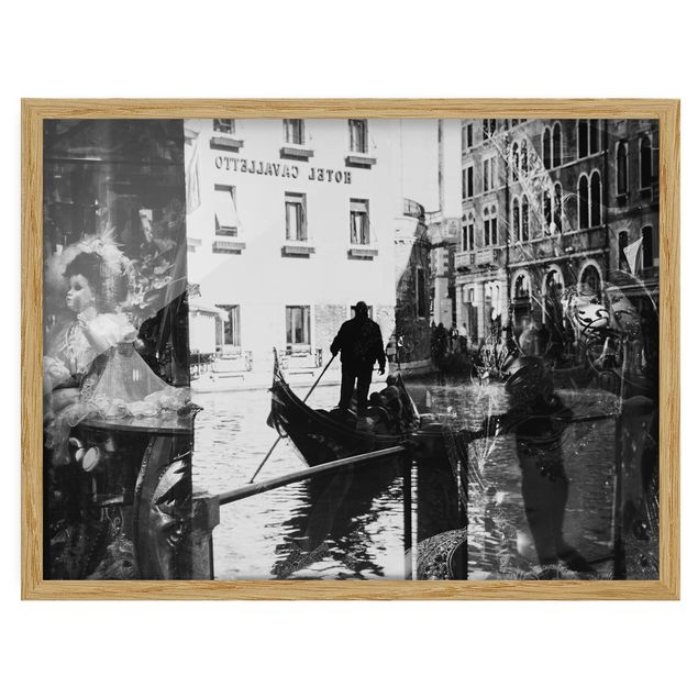 Bild mit Rahmen - Venice Reflections - Querformat 3:4