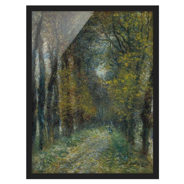 Bild mit Rahmen - Auguste Renoir - Die Allee - Hochformat 3:4