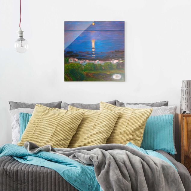 Post Impressionismus Bilder Edvard Munch - Sommernacht am Meeresstrand