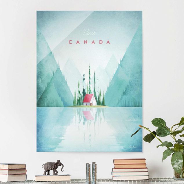 XXL Glasbilder Reiseposter - Canada
