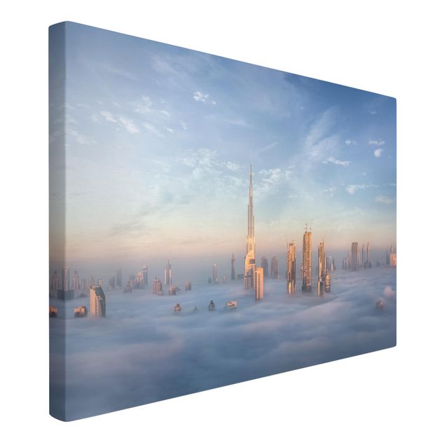 Leinwandbild - Dubai über den Wolken - Querformat 2:3