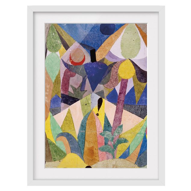 Abstrakte Bilder mit Rahmen Paul Klee - Mildtropische Landschaft