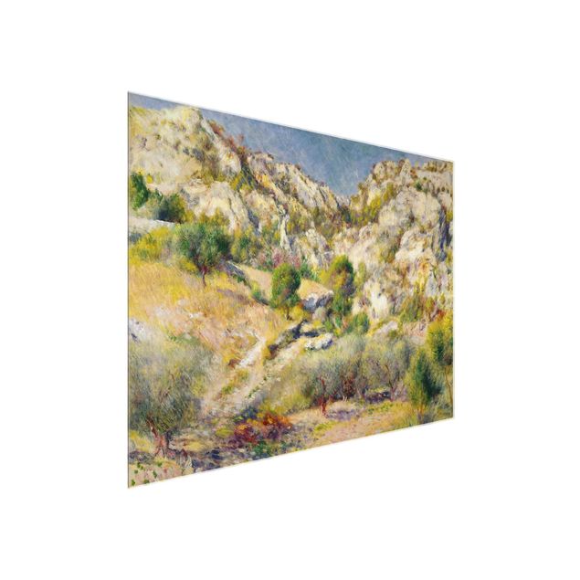Glasbilder Natur Auguste Renoir - Felsen bei Estaque