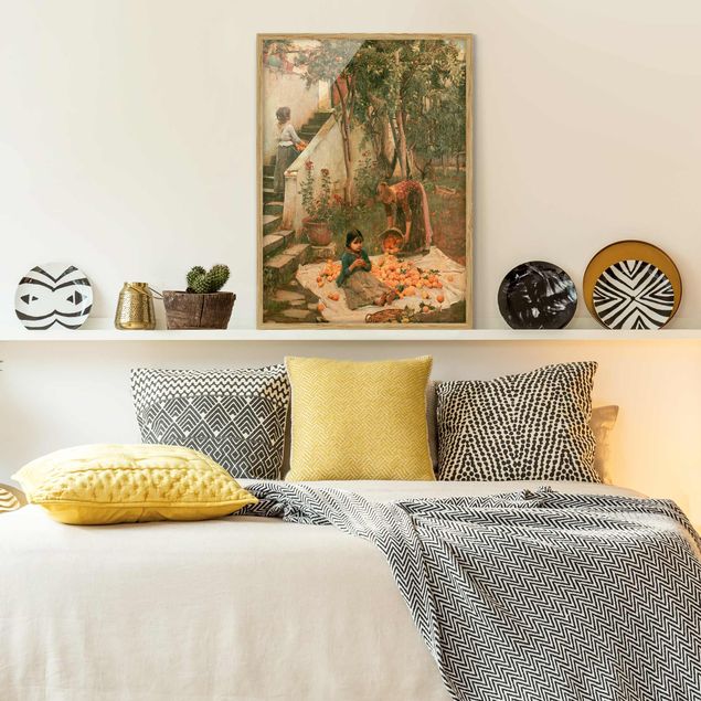 Bilder für die Wand John William Waterhouse - Die Orangenpflücker
