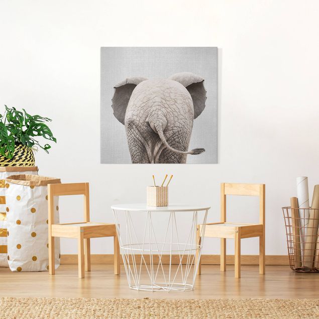 Wandbilder Tiere Baby Elefant von hinten