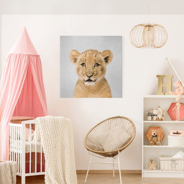 Wandbilder Tiere Baby Löwe Luca