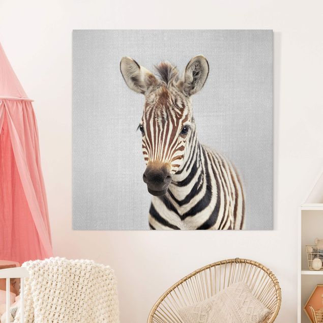 Leinwand Bilder XXL Baby Zebra Zoey