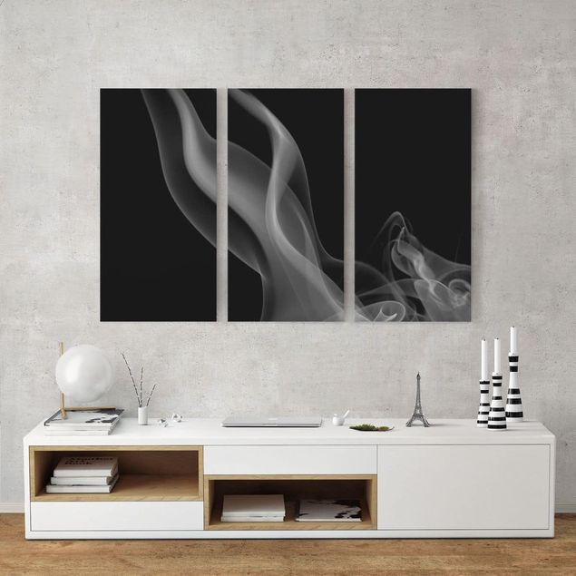 Wandbilder abstrakt Silver Smoke
