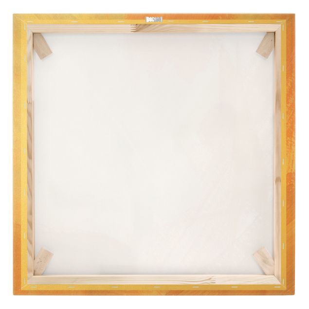 Leinwandbild Gold - Pink und Vanille I - Quadrat 1:1