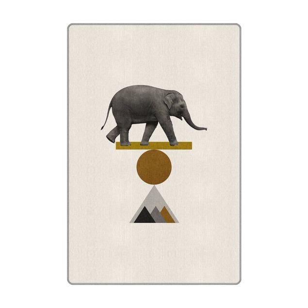 Teppich - Balancekunst Elefant