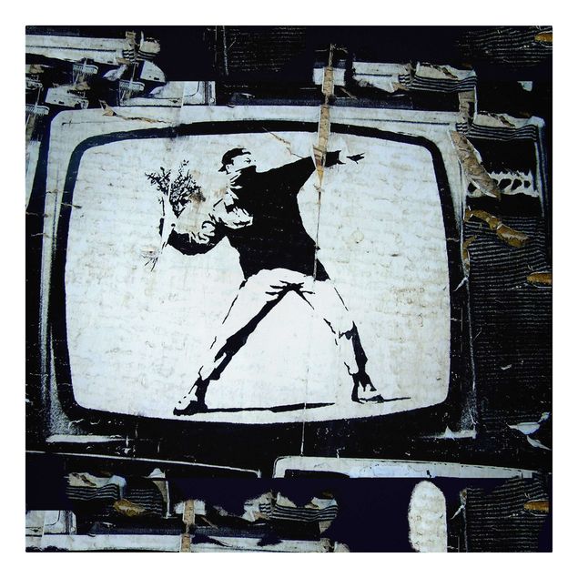Banksy Artwork Blumenwerfer - Brandalised ft. Graffiti by Banksy