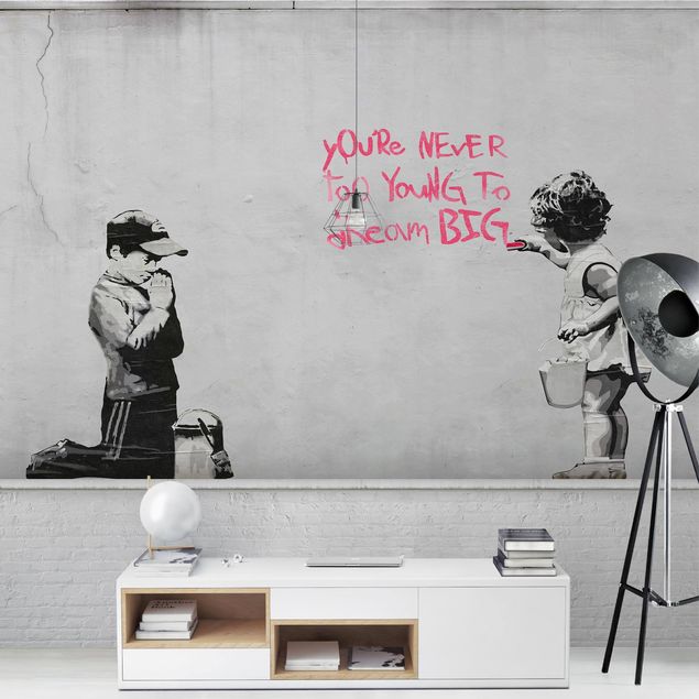 Graffiti Tapete Dream Big - Brandalised ft. Graffiti by Banksy
