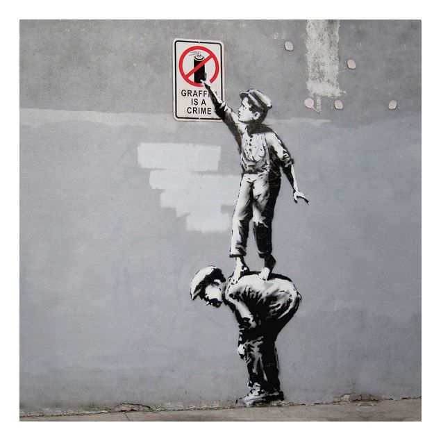 Banksy Artwork Graffiti Is A Crime - Brandalised ft. Graffiti by Banksy