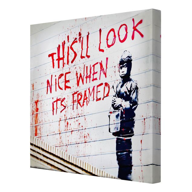 Wandbilder Nice When Its Framed - Brandalised ft. Graffiti by Banksy