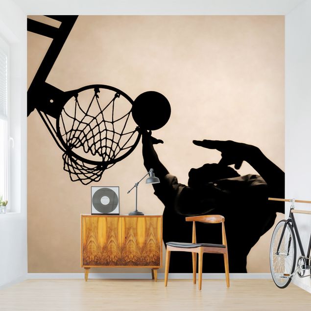 Wandtapete Design Basketball