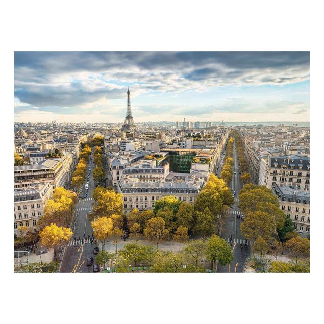 Glasbild - Nice day in Paris - Querformat 4:3