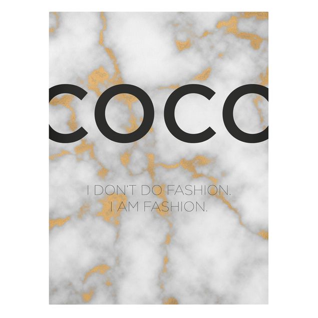 Leinwandbilder Coco - I don't do fashion