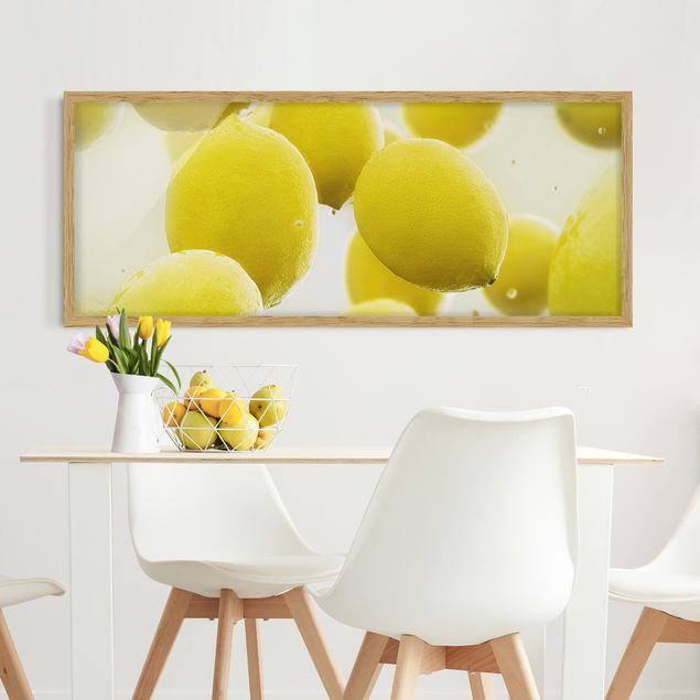 Schöne Wandbilder Zitronen im Wasser
