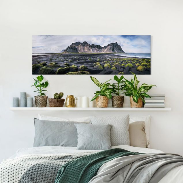 Wandbilder Wohnzimmer modern Berg am Meer