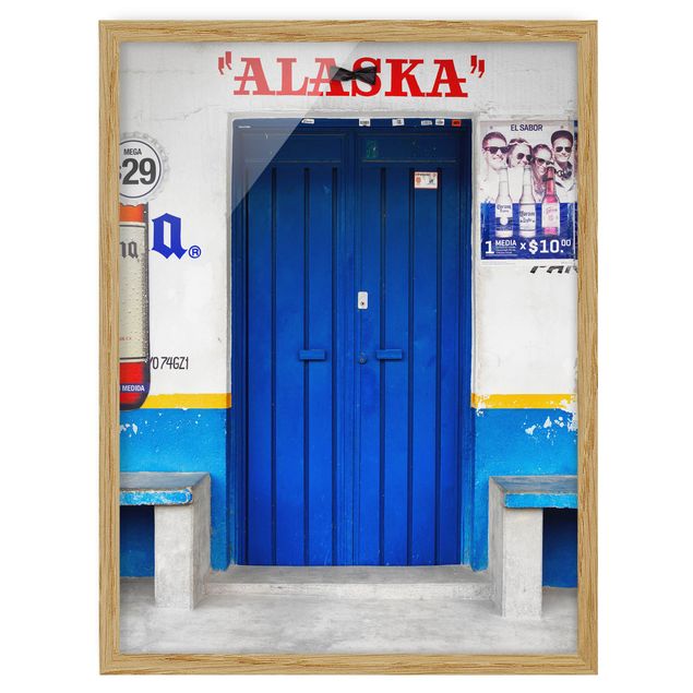 Wandbilder mit Rahmen ALASKA Blue Bar