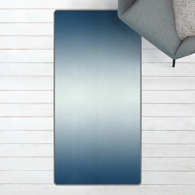 Moderne Teppiche Blauer Horizontaler Farbverlauf