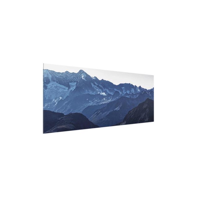 Schöne Wandbilder Blaues Bergpanorama